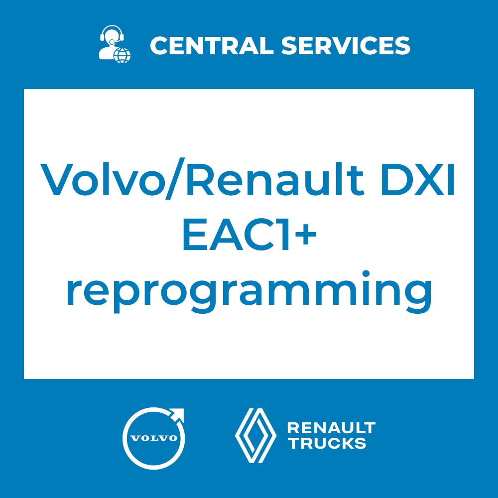 Volvo/Renault DXI EAC1+ reprogramming (Central Services)