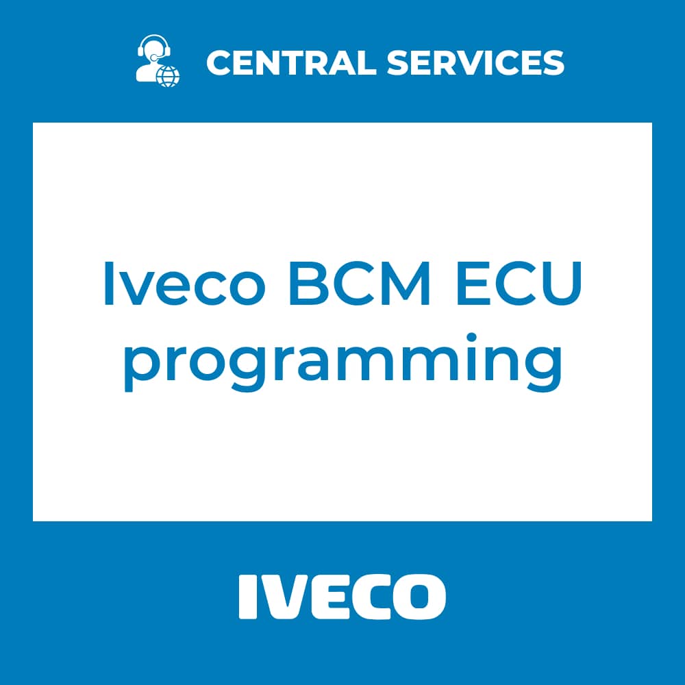 Iveco BCM ECU programming (Central Services)