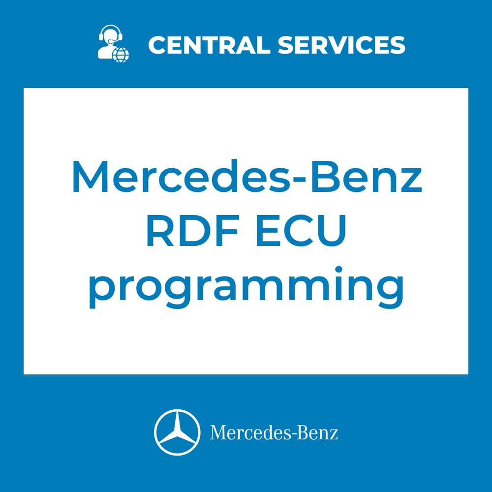 Mercedes-Benz RDF ECU programming (Central Services)